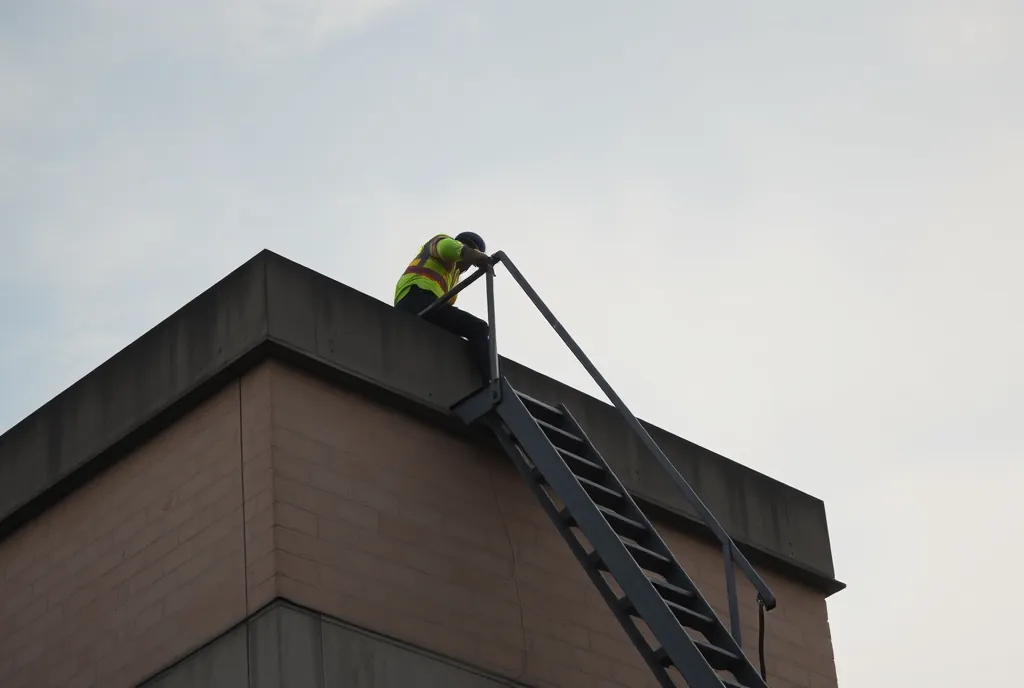Acceso a la extraccion en una cubierta de Toledo